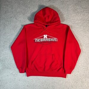 Nebraska Huskers Hoodie Mens Medium University of Nebraska Go Big Red Pullover